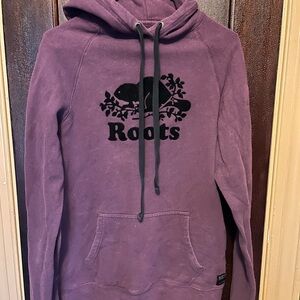 Roots Maroon Hoodie with Black Emblem